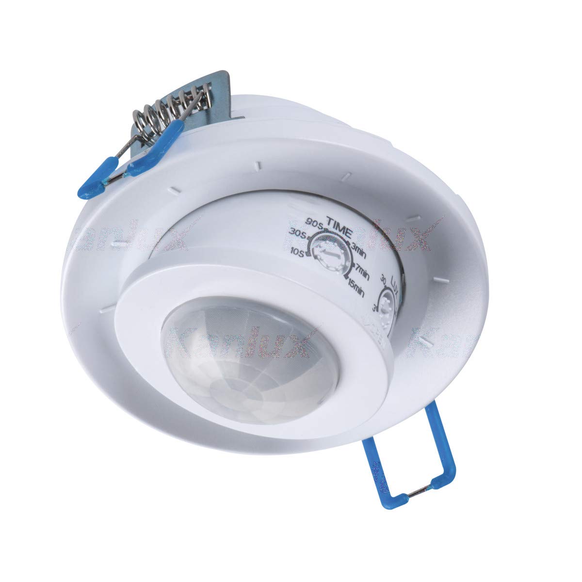 Montaje en el techo empotrable ajustable gran angular 360 PIR sensor de movimiento de presencia infrarrojos detector de alarma de seguridad interruptor de luz de 5 m de rango de detección