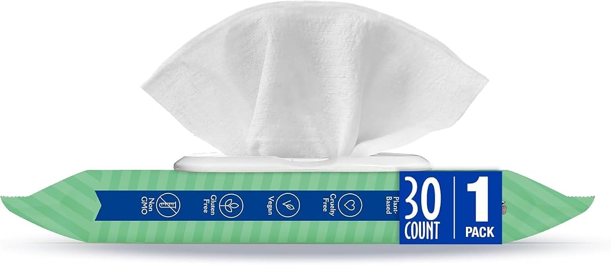 Toallitas para oídos de perro Earthbath, limpiador suave de oídos para perros, 30 unidades (1 paquete) | Las mejores toallitas para mascotas para perros y gatos, fabricadas en EE. UU., mantienen las orejas de su mascota naturalmente limpias y libres de infecciones