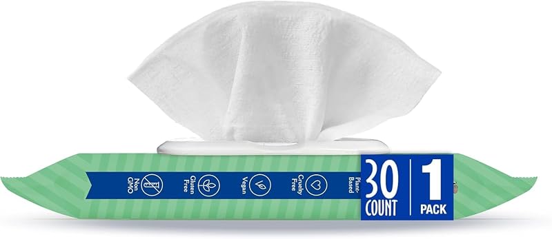 Toallitas para oídos de perro Earthbath, limpiador suave de oídos para perros, 30 unidades (1 paquete) | Las mejores toallitas para mascotas para perros y gatos, fabricadas en EE. UU., mantienen las orejas de su mascota naturalmente limpias y libres de infecciones