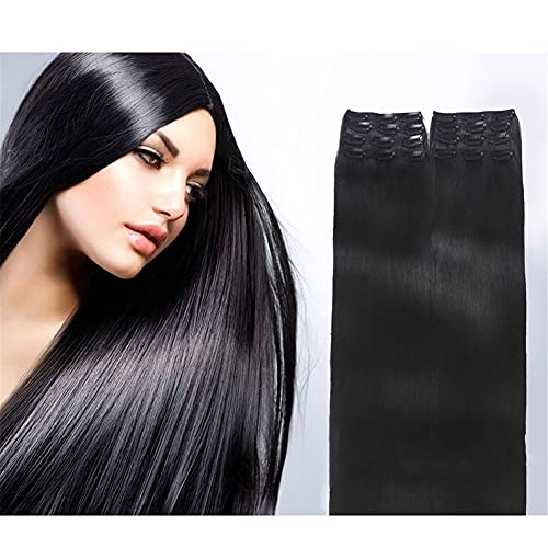 Extensions de cheveux naturels à clips de 66 cm RemeeHi - Lisses et longues 40g