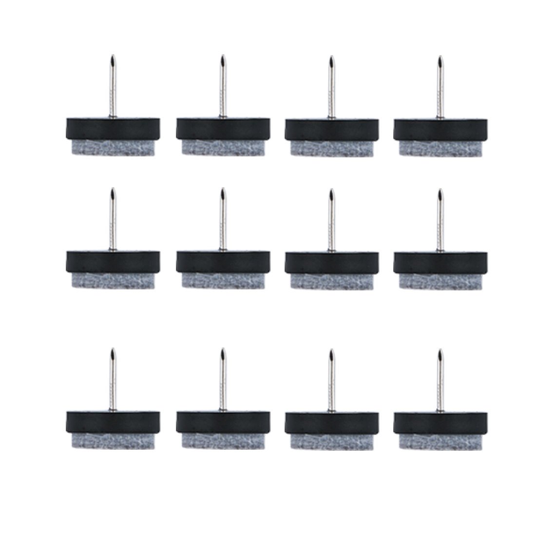 Felt Pad Nails Glides Floor Protector Durable for Furniture Table Chair Legs Feet 22mm Dia Pack of 12