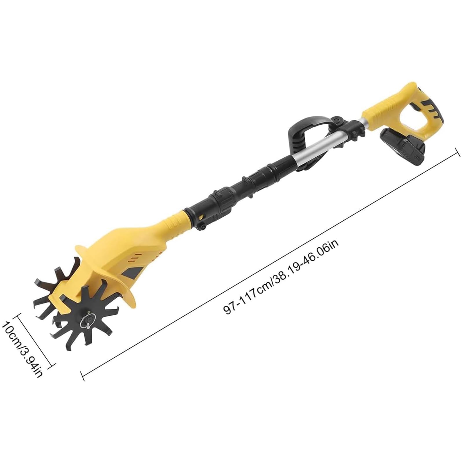 Cultivador EléCtrico, Azada InaláMbrica, Azada con Mango, Motoazada con BateríA De 4000 Mah Y 20 V, Motoazada con Cargador, Motoazada Cultivador