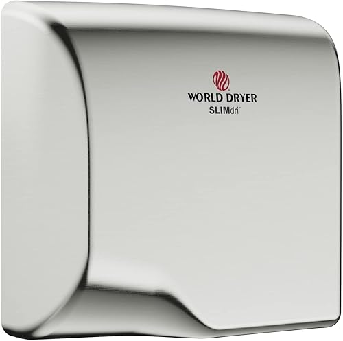 Miniatura 2 de World Dryer® Secador de manos L-973 SLIMdri® - Acero inoxidable cepillado automático de voltaje universal montado en superficie compatible con ADA