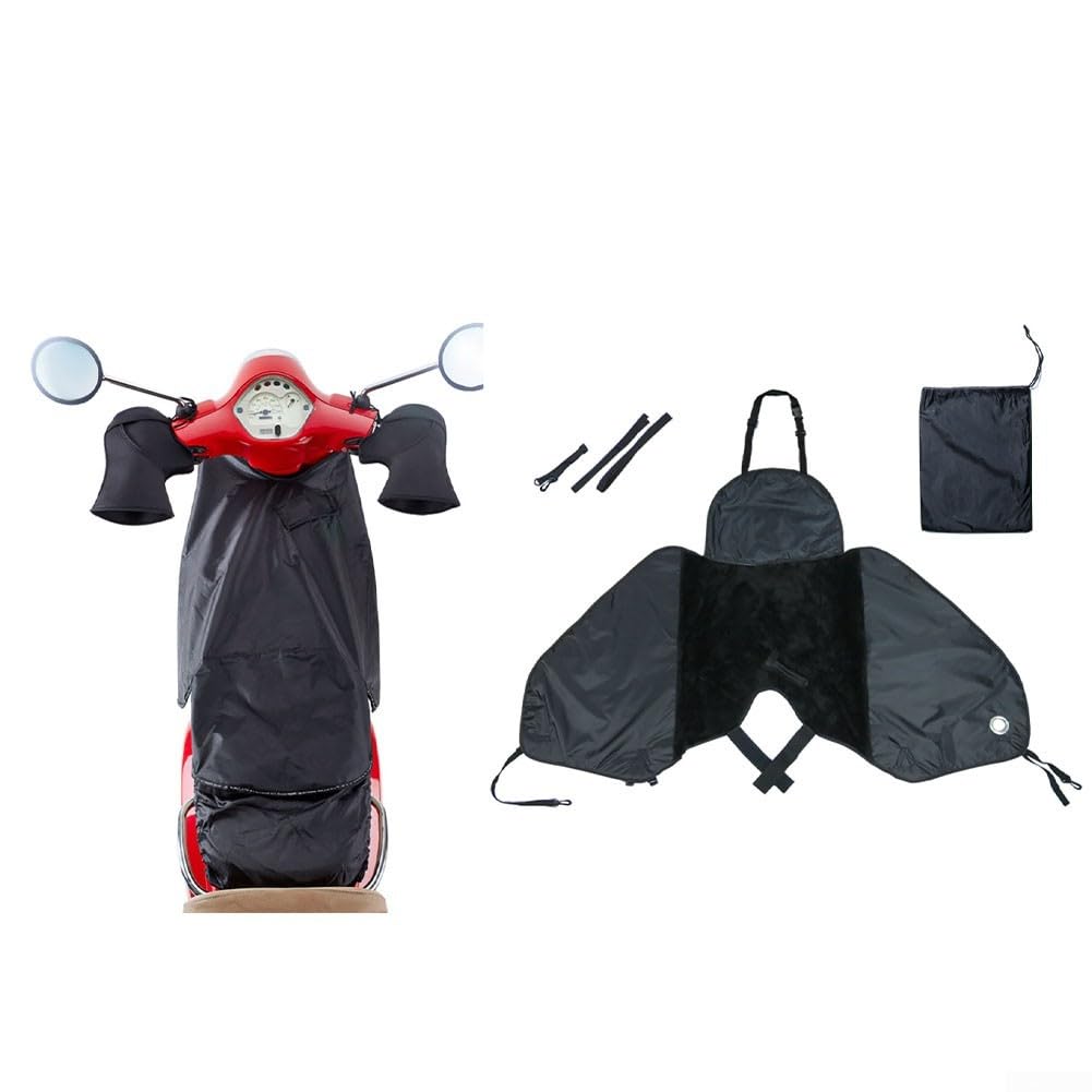 Protezione per gambe moto impermeabile antivento 420D Oxford | Isolamento, strato intermedio in seta pesante, interno in poliestere 190T, calore per viaggi invernali