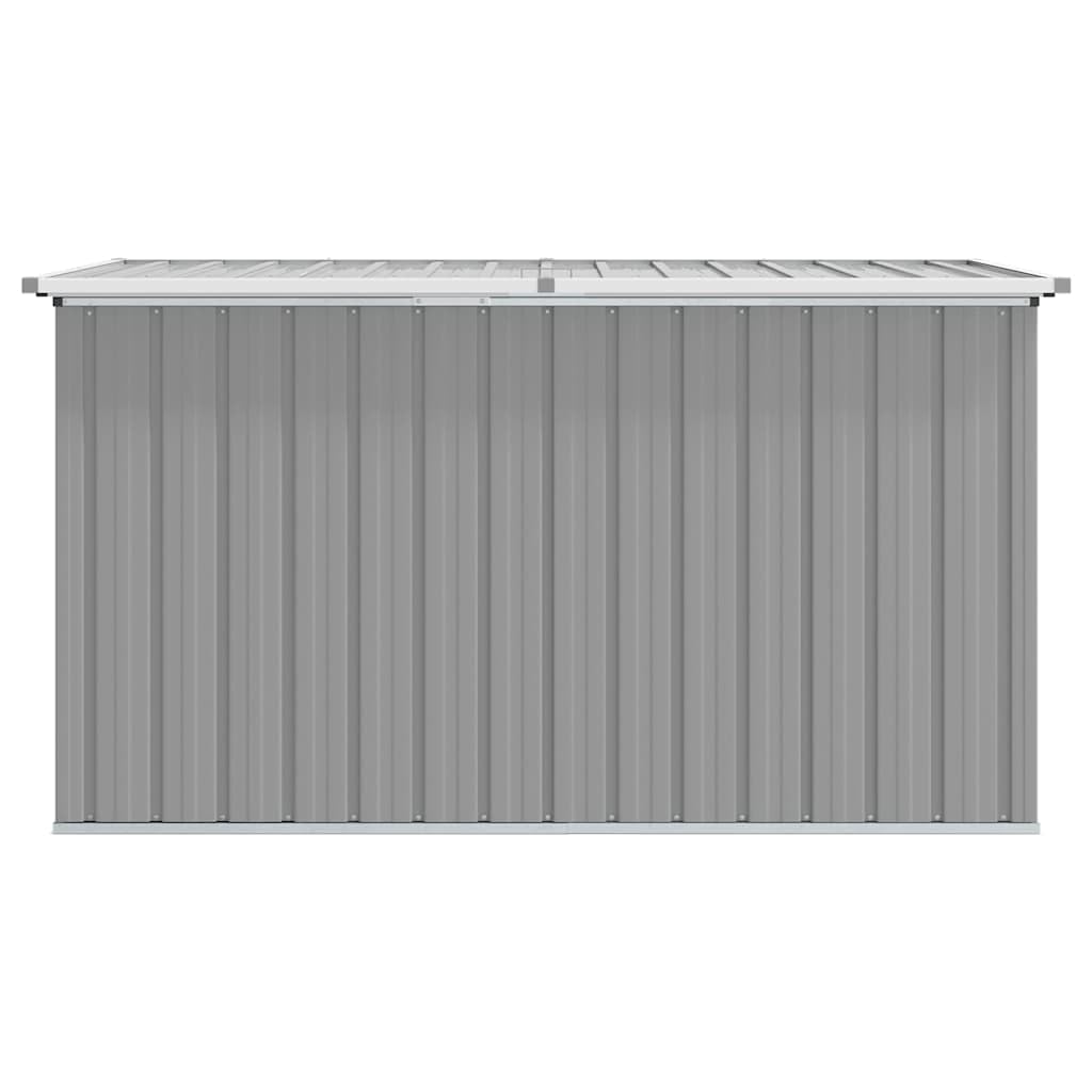 Gartenbox Grau verzinkter Stahl 171x99x93 cm mit Klappdeckel wetterfest wasserdicht großer Stauraum für Kissen Auflagen Polster Balkon Terrasse Outdoor