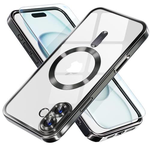 Image of Misea Magnetic for iPhone 16 Plus Case Compatible with MagSafe Black