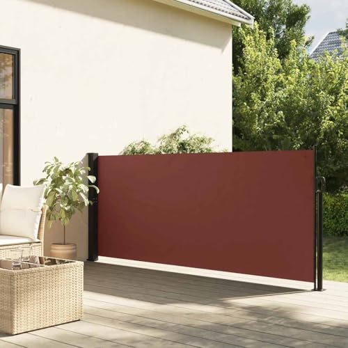 Vetnasa Toldo Lateral retráctil marrón 140x500 cm Casa y jardín, Jardín, Artículos de Exterior, Sombrillas Marrón 7,1 KG