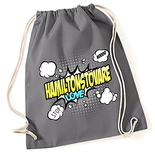 siviwonder Turnbeutel - HAMILTONSTÖVARE schwedische Hunderasse Hamilton-Bracke Jagd - COMIC Cartoon Baumwoll Tasche Fun