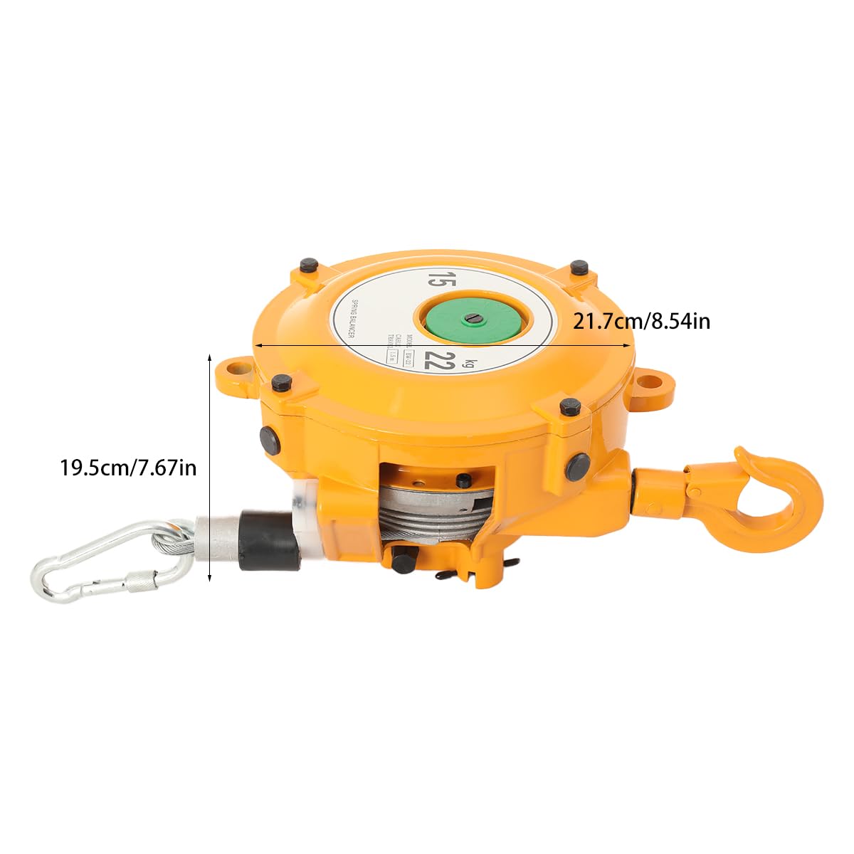 Federzug Balancer 15-22kg Spring Balancer 1.5m Drahtseil Haken Werkstätten Selbsthemmung