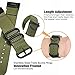 YOOSIDE for Fenix 5X/Fenix 6X Quick Easy Fit Watch Band,26mm Woven Nylon Breathable Replacement Wristband Strap for Garmin Fenix 5X/5X Plus,Fenix 6X/Tactix Bravo/Charlie,Quatix 3 (Green)