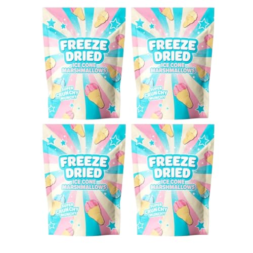 iChuches- Chuches Liofilizadas- Super Crunchy Munchy (4x40gr, Heladitos)