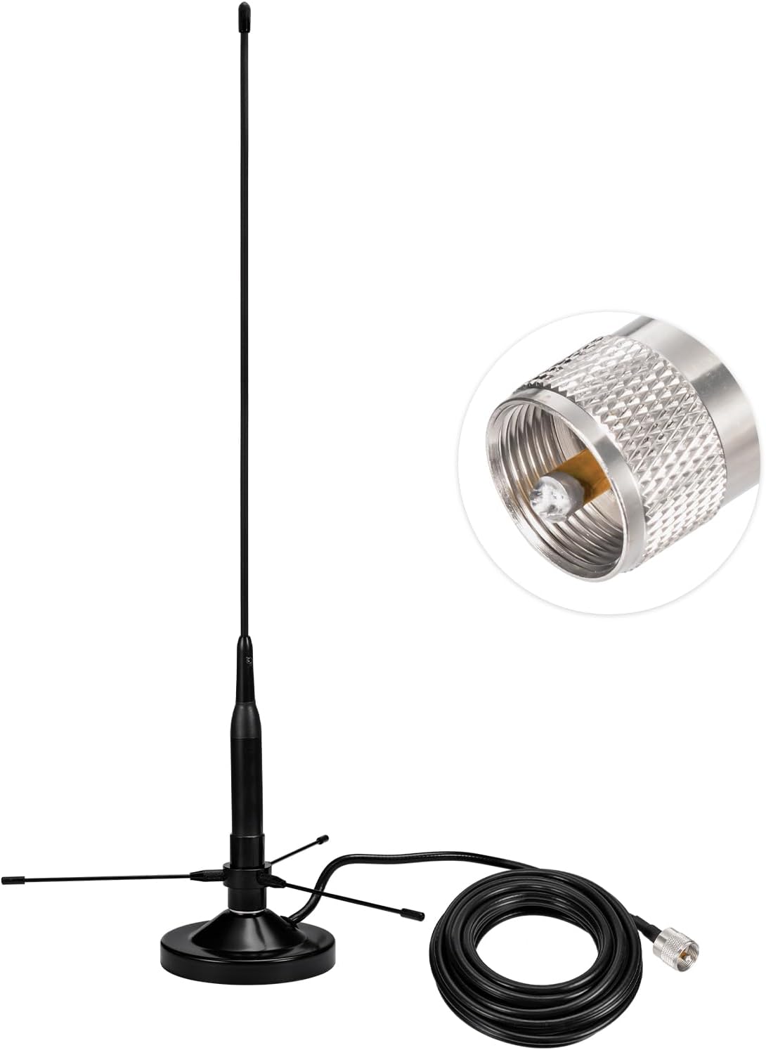 HYS Antena Yagi de doble banda, 6.6 ft 27.6 in 144/430 Mhz 9.5/11.5d