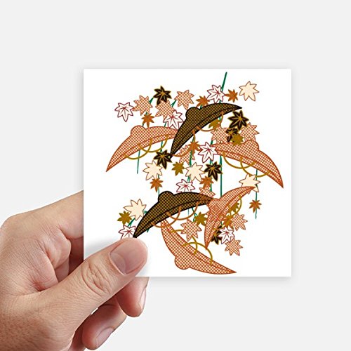 Decal japonais 10 cm marron multicolore authentique DIYthinker x8