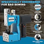 Portable Handheld Sewing Machine Heavy Duty – Bag Closer for Burlap, Leather, Sand Bags – 230# Needle, 2000 Stitches/Min