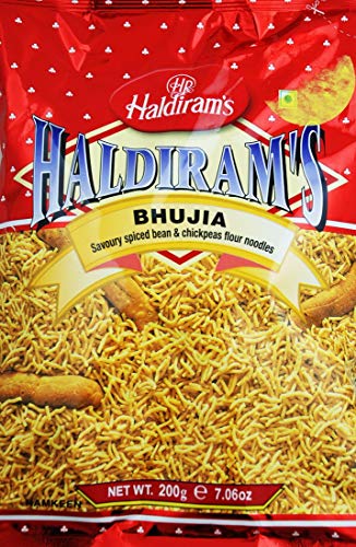 Haldiram's Bhujia - Nouilles aux Haricots épicés et à la farine de Pois chiches - Boîte de 200 g Cover