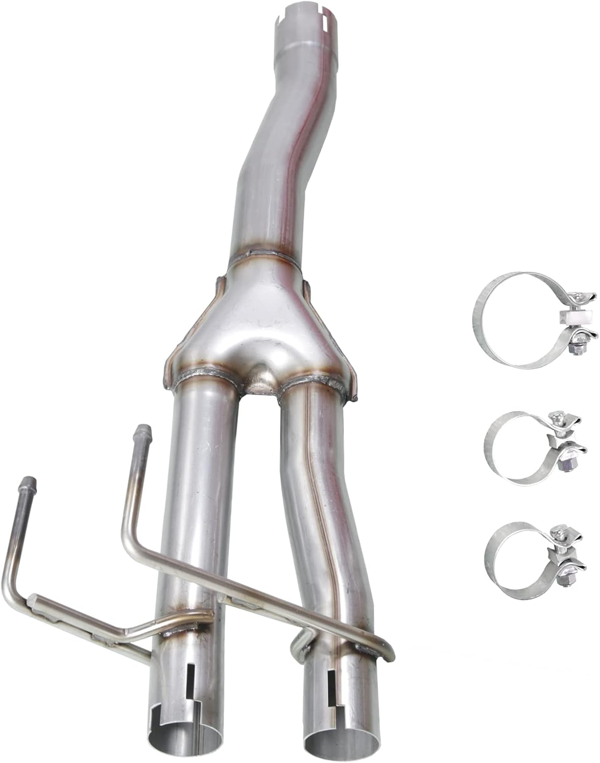 409 Stainless Steel Two Chamber Exhaust Muffler Kit, 3''Inlet/2.25'' Outlet,Direct Fit Exhaust 2009-2018 Ram 1500 (Y-body)