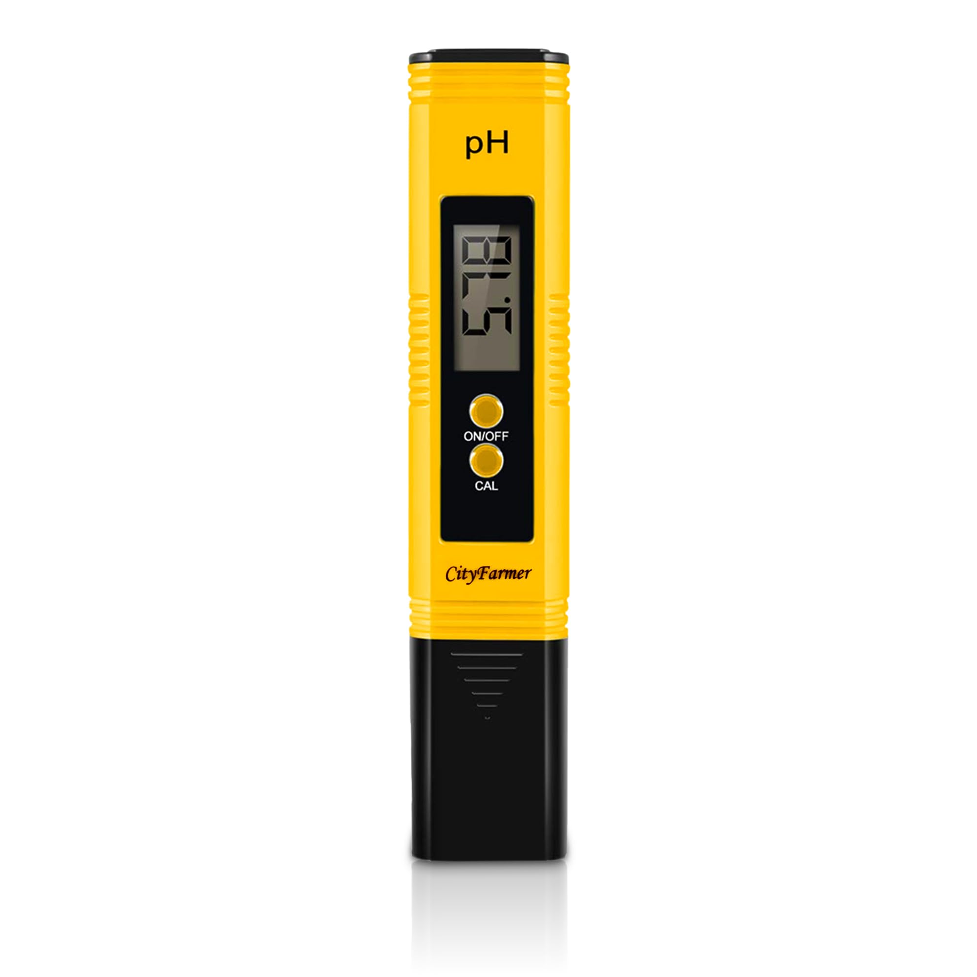 CityFarmer PH Meter, Digital pH Meter, PH Meter for Water Hydroponics, with 3 Pack of Calibration Solution Mixture Included
