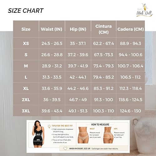 Image of MELIBELT 3031 Fajas Colombianas Moldeadoras 7 Varillas Shapewear Tummy Control for Women Abdominal Double Reinforcement