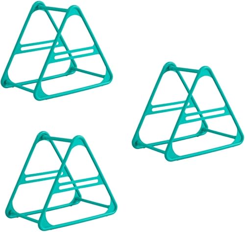 IMIKEYA Organizador de armario de 3 uds. Estante para colgar la ropa, en forma de luna, ahorro de espacio, organizador de armario, mini cesta de