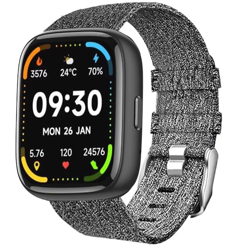 Bracelet montre IDW23 IDW17 anti irritation nylon respirant gris