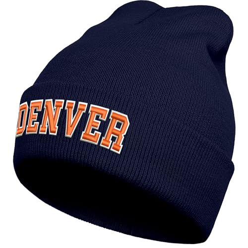 Sports Fan Beanie Gear Winter Hat for Men Apparel Women Gifts Knitted Cap Merch Stuff Navy Blue