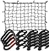 47"x 36" Cargo net Bungee Nets Stretches to 80"x 60", Tight 3.15"x3.15"Mesh Holds More Than 200 lbs Loads,16 Adjustable Hooks -Easily Adaptable to Pickup Truck Bed and SUV Rooftop Travel Luggage Rack