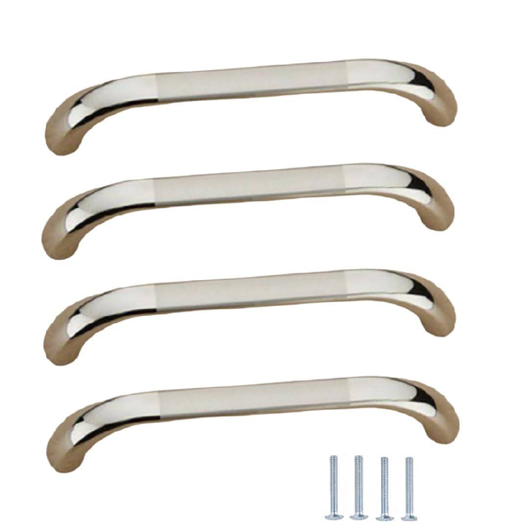 Nlqcsxwep Brushed-96Mm Zinc Alloy Cabinet Bow Handle, Aluminum Alloy Cabinet Drawer Wardrobe Door Handles 4 Pcs Multicolor 96Mm-128Mm(Brushed-96Mm)