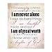 "I Am Amazing-I Am A Daughter of God"- 8 x 10"-Inspirational Wall Poster Ready to Frame. Modern Art Typographic Print-Home, Class & Office Décor. Perfect Affirmations-Empower Young Women-Teens-Girls.