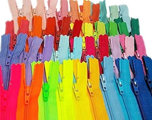 Zipperstop Wholesale - 48pcs YKK#3 Nylon Coil Zippers Tailor Sewing Tools Garment Accessories Zipper16 Color Bonus 4 neon Colors (Length 9 inch)
