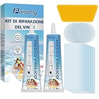 Pool-Reparaturset, hochfester, wasserdichter Poolflicken, transparente und langlebige Poolreparatur, geeignet für die Reparatur verschiedener aufblasbarer Geräte (15 * 2 ml)