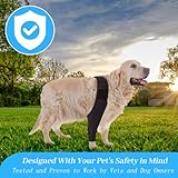 EIHI Kniebandage Hund Hinterbein für das Linke Bein - Hergestellt aus Neopren,für Kreuzbandriss,Bänderverletzungen,Patellaluxation oder Osteoarthritis - Größe S