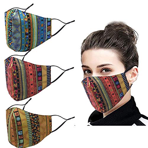 Men Women Face Cover Bandana, Soft Cotton Fabric Mask Half Face Protective, Fashion Unisex Paisley Balaclava, Reusable Washable, Anti Dust Prote