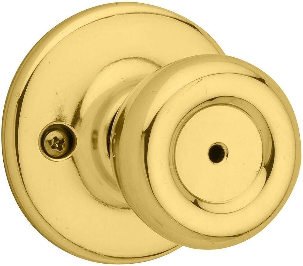 Kwikset Tylo Interior Privacy Door Knob with Lock, Door Handle For