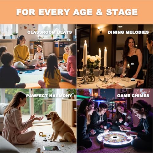 image for FASIUCHOI 2 PCS Small Call Bell, 2.56 Inch Service Bell, Ring Bell for