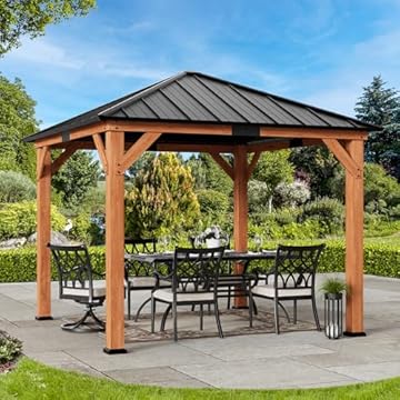 10 x 10 cedar gazebo