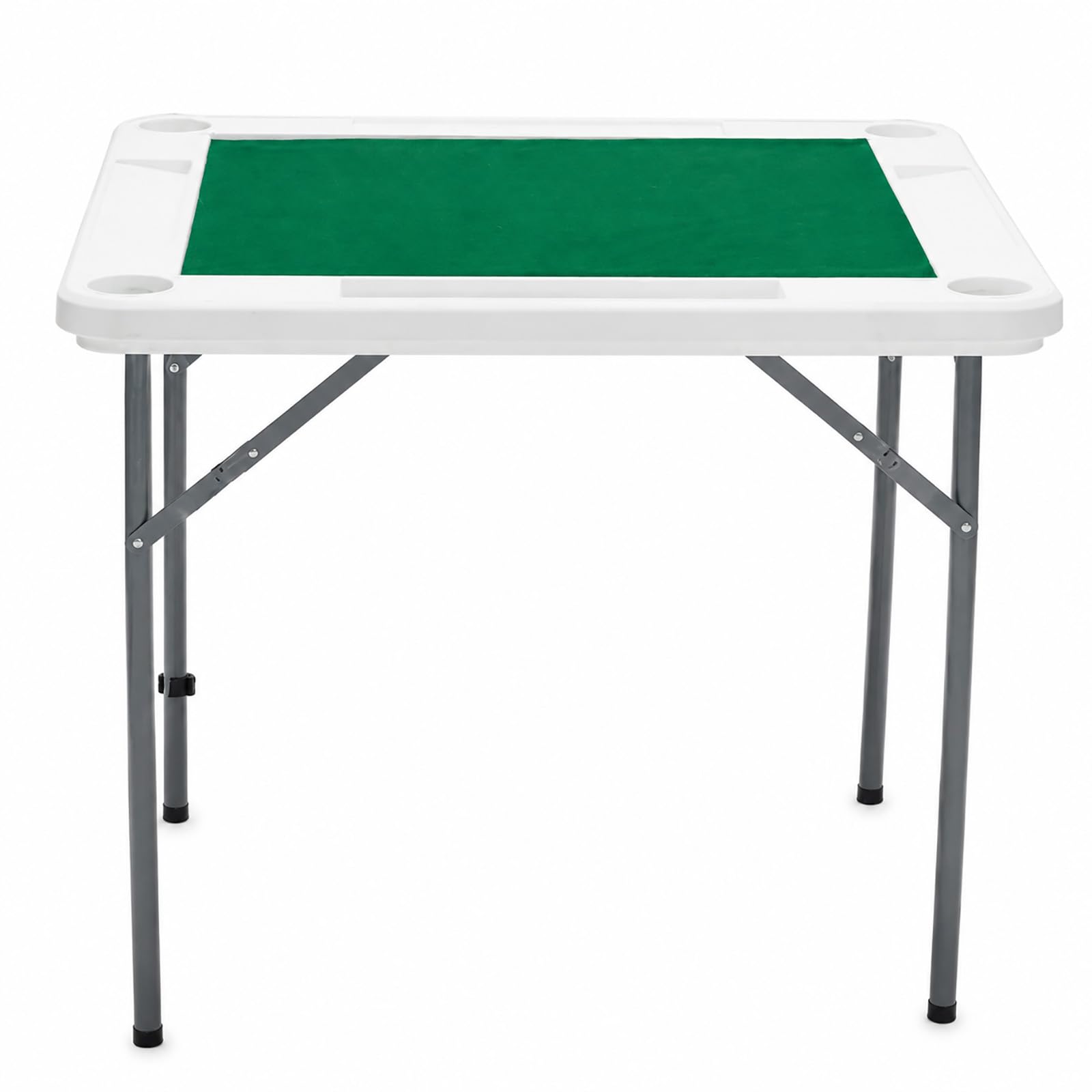 Tavolo Mahjong Pieghevole Portatile, Tavolo Da Gioco Per Carte E Famiglia | Design Salvaspazio Con Porta Bicchieri E Pratico Spazio Portaoggetti(white)