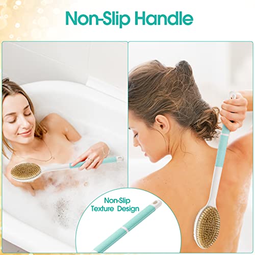 image for Backski Back Scrubber Anti Slip for Shower,Back Brush Long Handle with