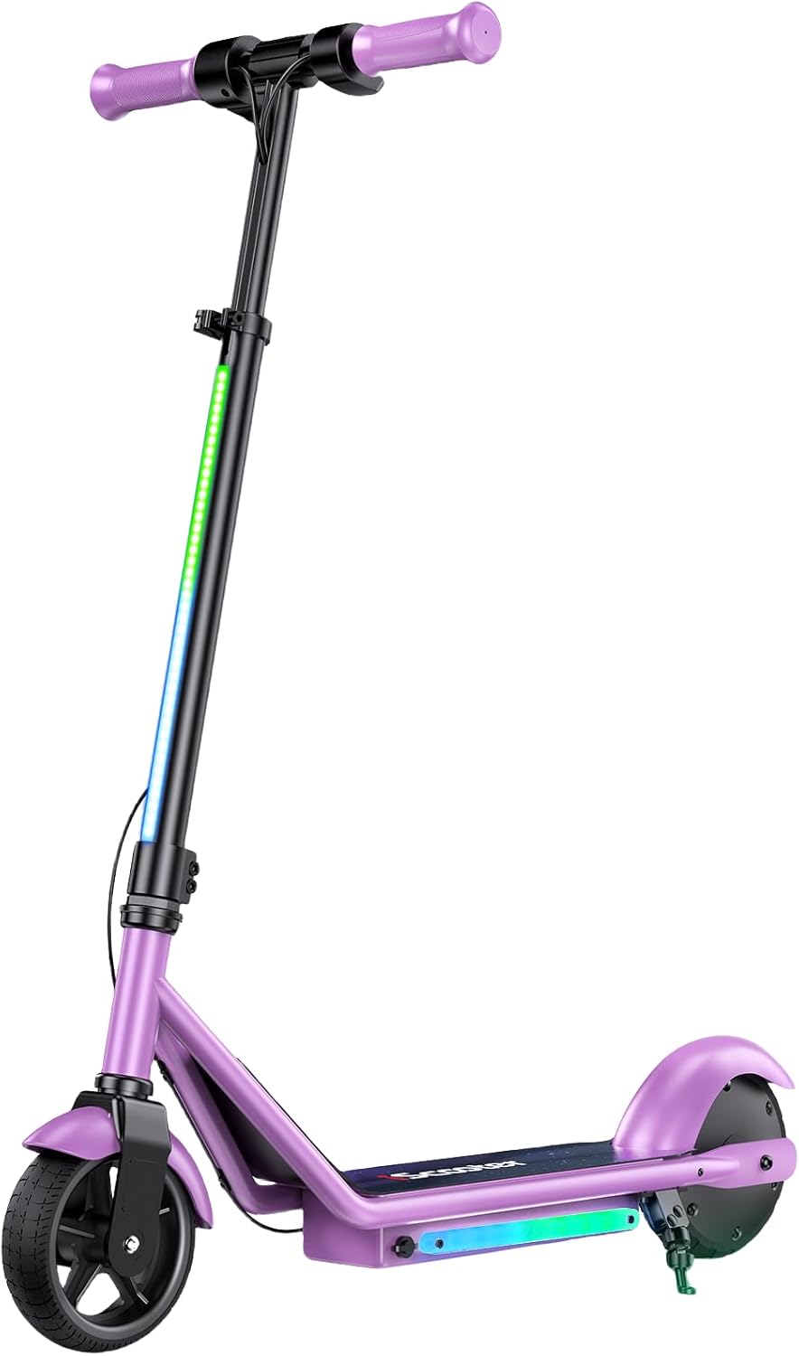 iScooter IK3/IK3Pro Electric Scooter for Kids Aged 6-12, LED Display, 3 Speeds, 3 Heights (IK3Pro), Magnetic Charging, 150W Motor, Colorful Lights