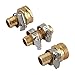 SOLID BRASS Garden Hose Repair Mender Kit with Stainless Clamp (3/4")