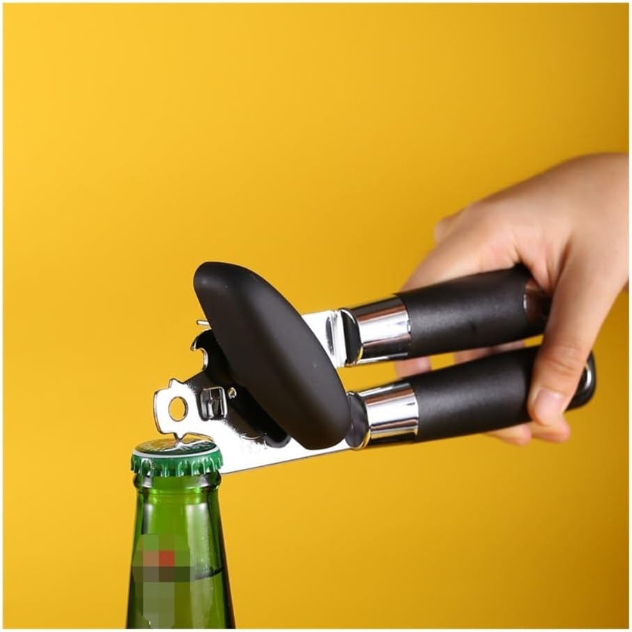 Can Opener, 3-in-1 Manual Can Opener with Bottle Opener for Kitchen, Tin & Fruit Cans