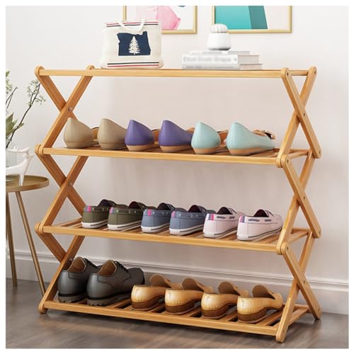 Étagère à chaussures pliable gain de place pour optimiser les petits rangements