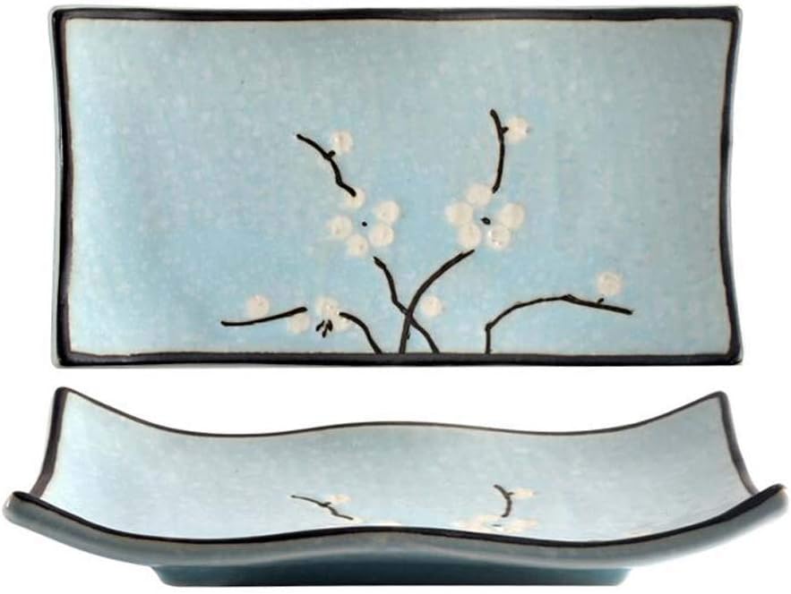Japanese Style Sushi Serving Plate Rectangular Plates Food Serving Plate A09
