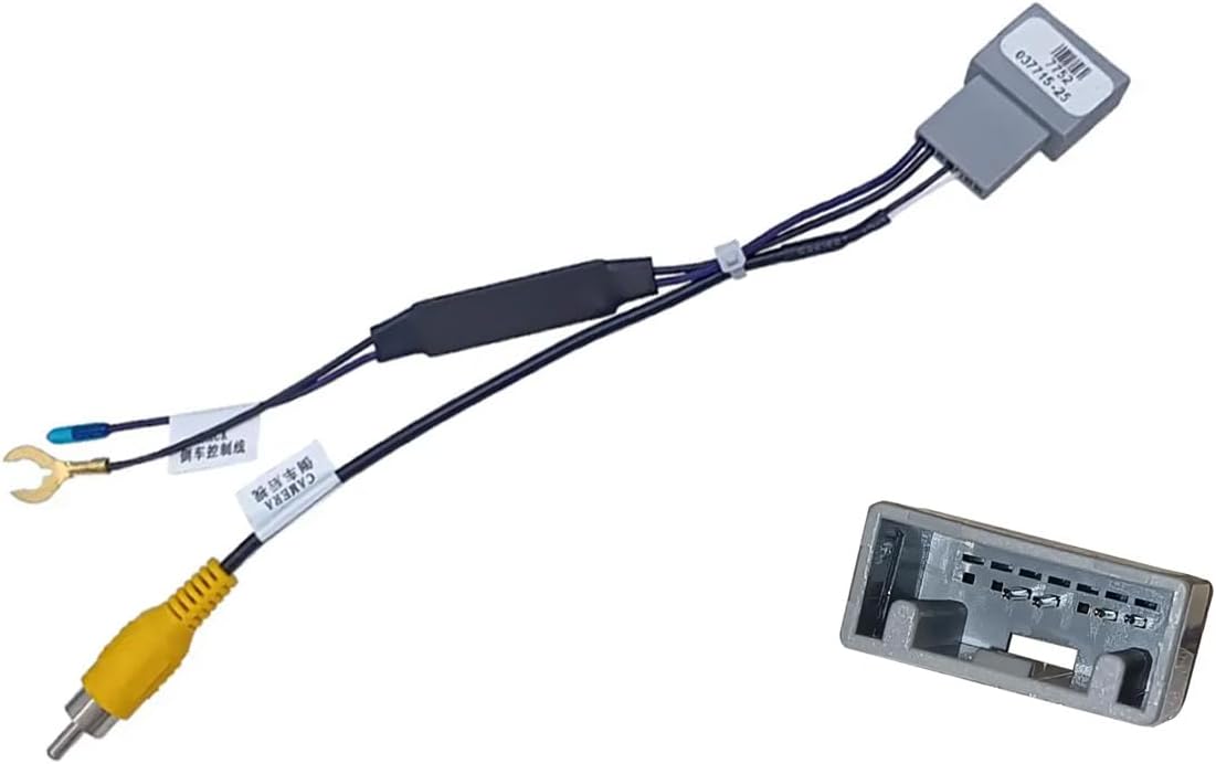 7Pin Car Rear View Backup Reverse Camera RCA Video in Cable Harness Adapter Wire for Honda CRV Civic 2012 13 14