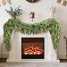 Nazano 6 Feet Real Touch Christmas Cedar Garland, Artificial Green Faux Cedar Pine Garland for Furniture, Window, Stairs, Mantle, Indoor/Outdoor Christmas Decor