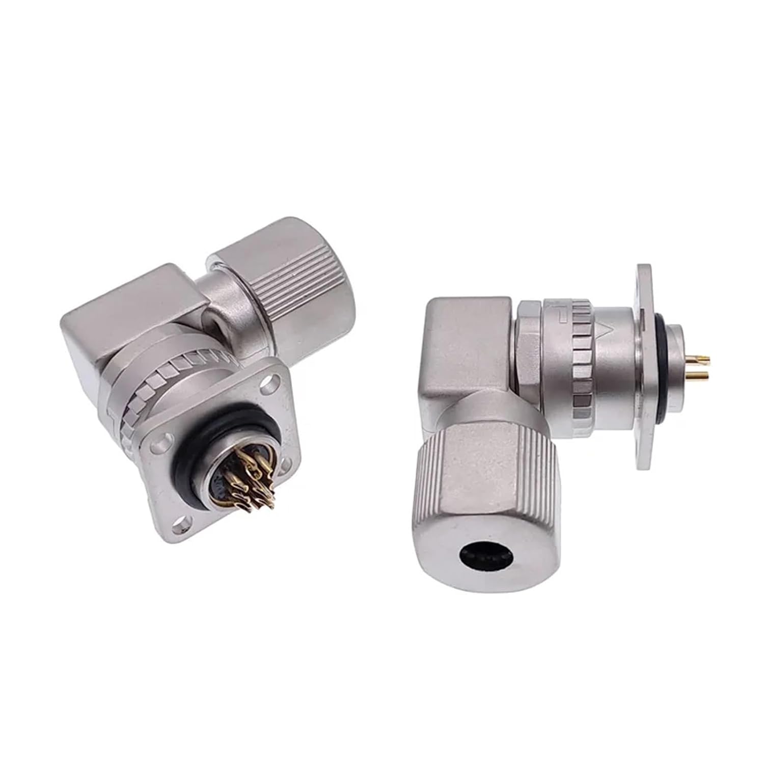 1Pcs Connector CM10 10pin Angle Straight 2 Core Encoder Socket DDK Metal Connectors(Straight 10Pin)