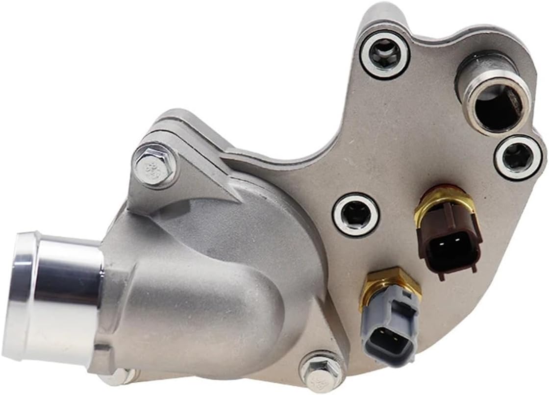 2L2Z8592BA Aluminum Thermostat Housing Cover Coolant Water Flange Outlet 1Pcs