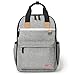 Skip Hop Diaper Bag Backpack with Matching Changing Pad, Duo Signature, Grey Melange