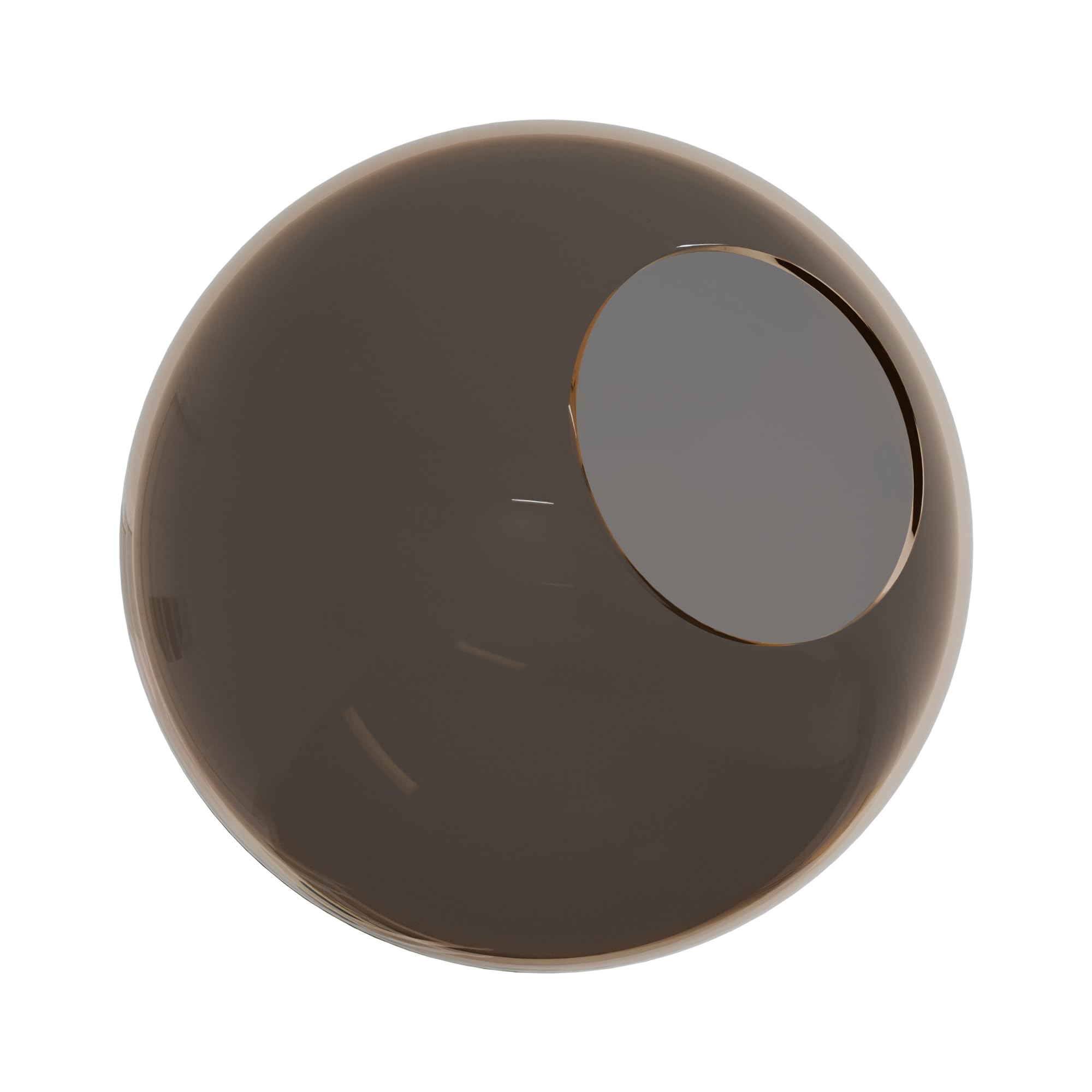 KASTLITE 12" Bronze Acrylic Lamp Post Globe, 5.25" Neckless Opening, USA