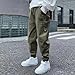 LBECLEY Boys' Casual Loose Pants Children's Fashionable Pants Big Boys Handsome Work Baby Boy Fleece (Green, 10-12 Years)