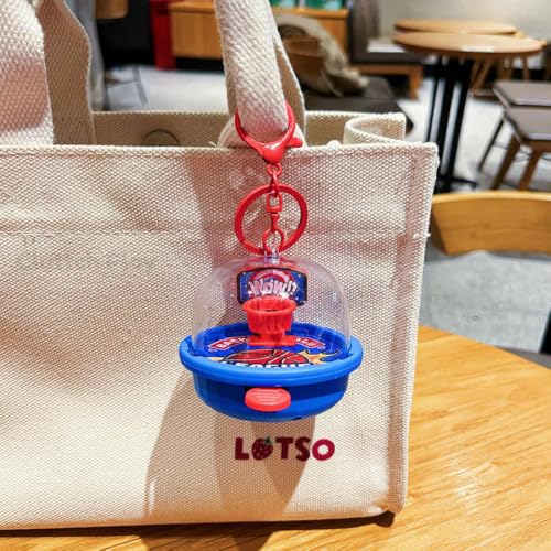 Image of Mini Hammer Shaker Toy Keychain for Kids Adults & Stress Relief School College Hand Bag Hanger Pendant Ages 3+ (Basket Ball)